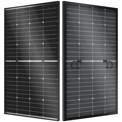 BougeRV 16BB 24V N-Type 200 Watt Bifacial Solar Panel+40A MPPT Solar Controller Kit