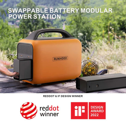 RALLYE 600 PRO | 1296Wh, 600W | Portable Power Station | 100W Solar panel