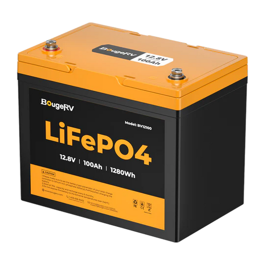 BougeRV 12V 100Ah Group 24 LiFePO4 Battery