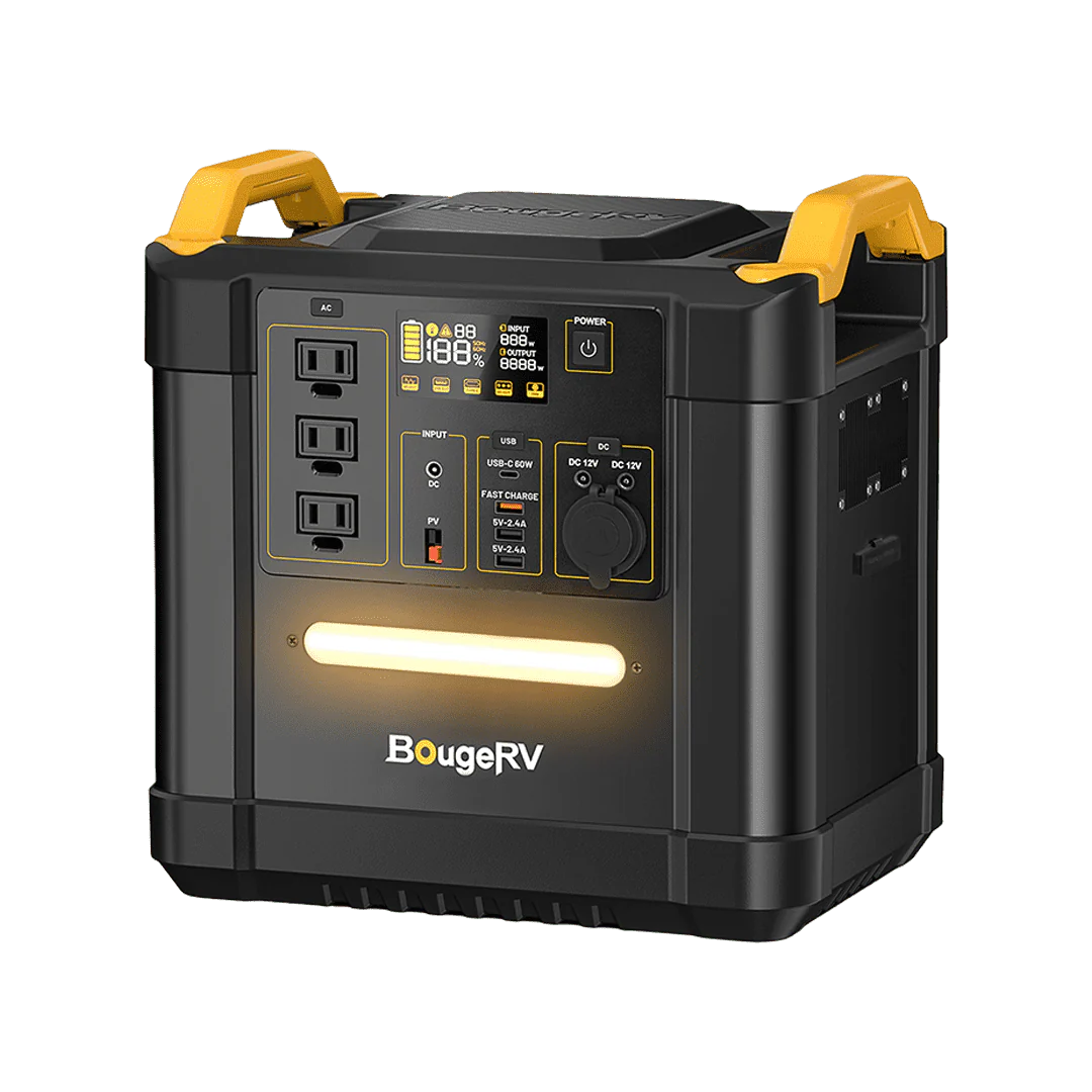 BougeRV FORT 1500 1456Wh LiFePO4 Portable Power Station